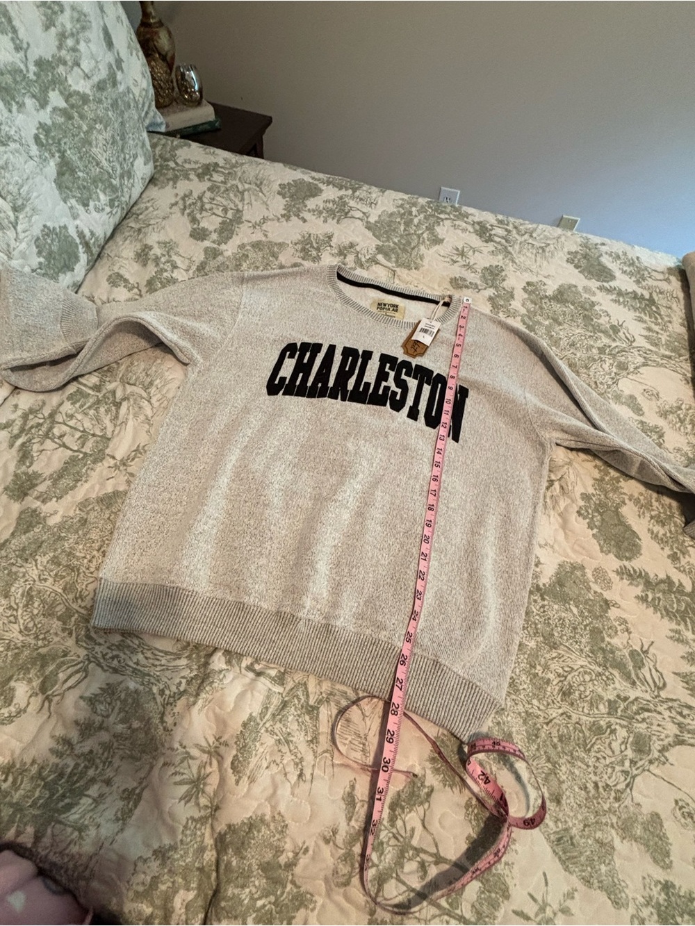 NWT New York Popular sz Large Charleston Graphic Crewneck Nantucket Soft Fleece - Picture 10 of 13